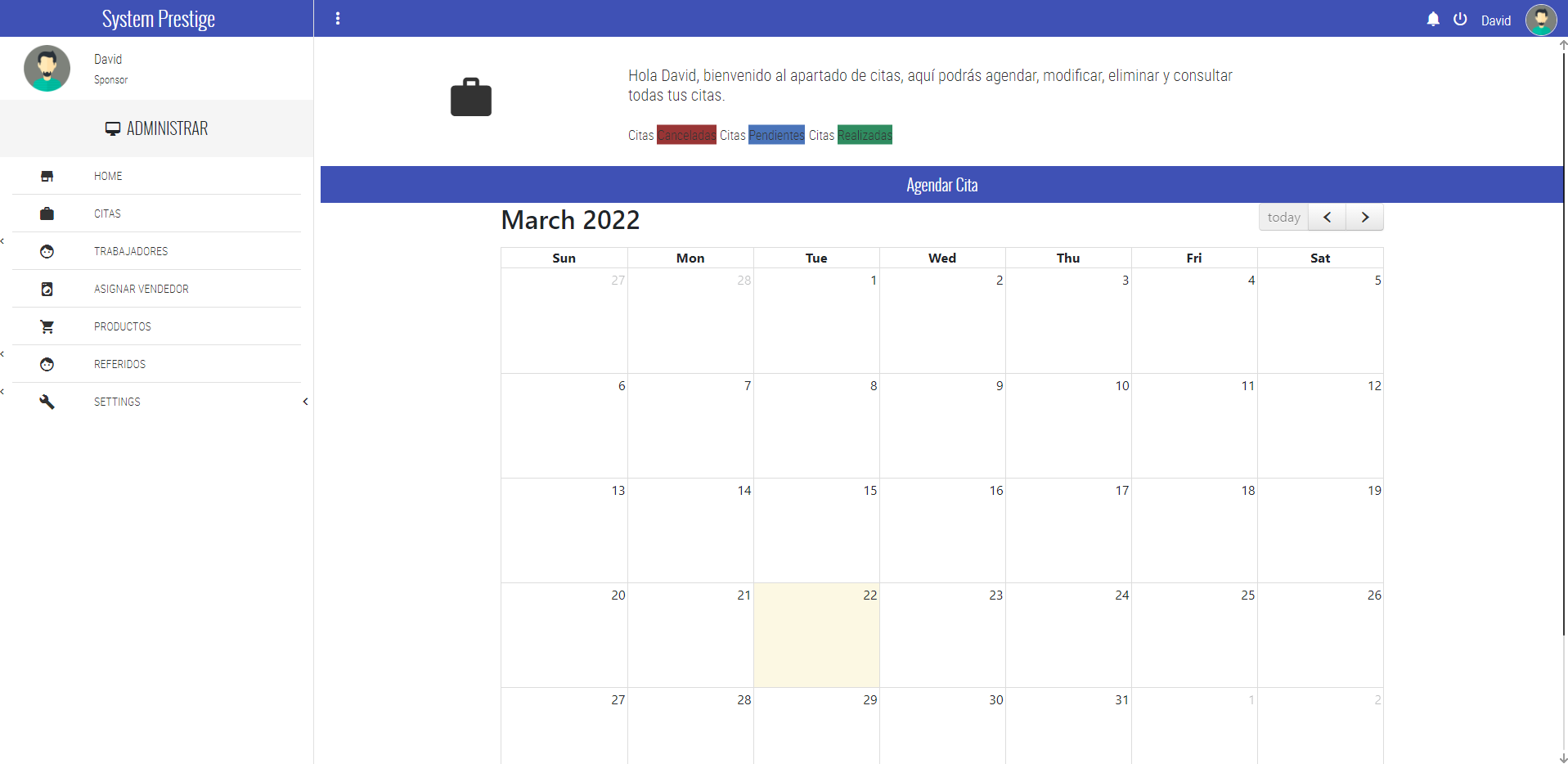 Sistema de Referidos